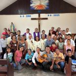 Comunidad del Vicariato Apostólico de Pucallpa celebrando el aniversario de su capilla